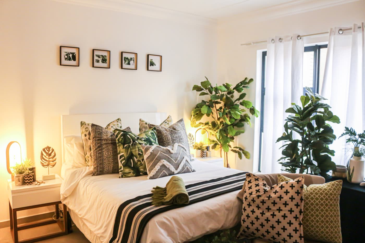 House One, Room A: ground floor, corner bedroom, 136 ft²